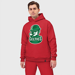 Мужской костюм оверсайз Celtics Team, цвет: красный — фото 2