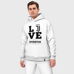 Мужской костюм оверсайз Juventus Love Классика, цвет: белый — фото 2