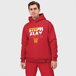 Мужской костюм оверсайз Steph & Klay, цвет: красный — фото 2