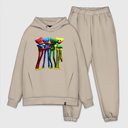 Мужской костюм оверсайз GAME POPPY PLAYTIME Mini Huggies, цвет: миндальный