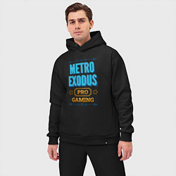 Мужской костюм оверсайз Игра Metro Exodus PRO Gaming, цвет: черный — фото 2