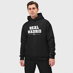 Мужской костюм оверсайз Real Madrid Football Club Классика, цвет: черный — фото 2