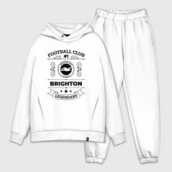 Мужской костюм оверсайз Brighton: Football Club Number 1 Legendary, цвет: белый