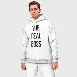 Мужской костюм оверсайз The real boss!, цвет: белый — фото 2