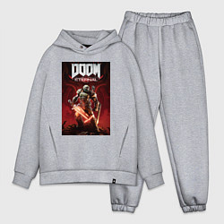 Мужской костюм оверсайз Doom eternal - slayer, цвет: меланж