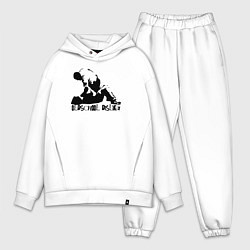 Мужской костюм оверсайз Олдскул дизлайк, цвет: белый