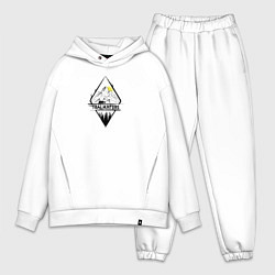 Мужской костюм оверсайз Bear and girl, цвет: белый