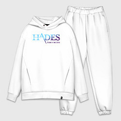 Мужской костюм оверсайз Hades - неон, цвет: белый