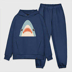 Мужской костюм оверсайз Милая маленькая акула, цвет: тёмно-синий