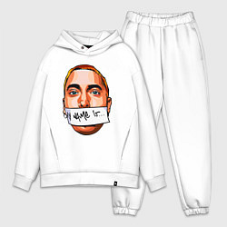 Мужской костюм оверсайз My name is - Eminem, цвет: белый