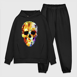 Мужской костюм оверсайз Color skull - sketch, цвет: черный