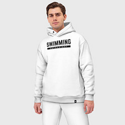 Мужской костюм оверсайз Любитель плавания, цвет: белый — фото 2