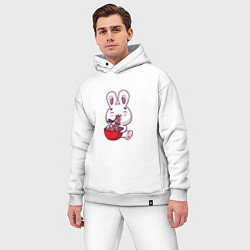 Мужской костюм оверсайз Eating Rabbit, цвет: белый — фото 2