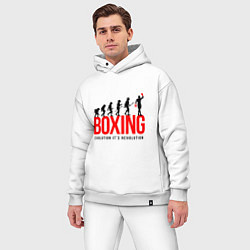 Мужской костюм оверсайз Boxing evolution, цвет: белый — фото 2