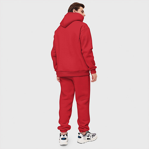 Мужской костюм оверсайз Twenty One Pilots коллаж / Красный – фото 4