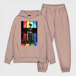 Мужской костюм оверсайз Берегись электросамоката