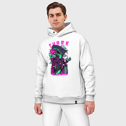 Мужской костюм оверсайз Акула в костюме, цвет: белый — фото 2