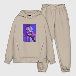 Мужской костюм оверсайз Purple Conor