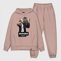 Мужской костюм оверсайз Eminem boombox, цвет: пыльно-розовый