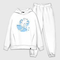 Мужской костюм оверсайз Снежный котоик