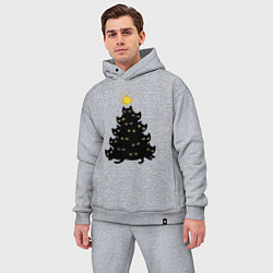 Мужской костюм оверсайз Котоёлка, цвет: меланж — фото 2