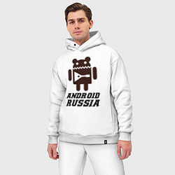 Мужской костюм оверсайз Андроид россия, цвет: белый — фото 2