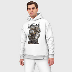 Мужской костюм оверсайз Paladin Danse of the Brotherhood of Steel Fallout, цвет: белый — фото 2