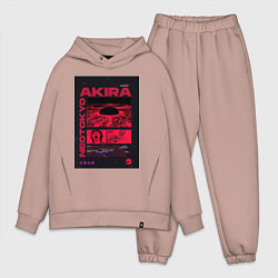 Мужской костюм оверсайз Akira poster, цвет: пыльно-розовый