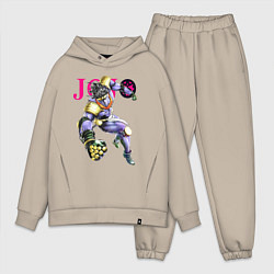 Мужской костюм оверсайз Star Platinum stand of Jotaro Kujo - Jojo, цвет: миндальный
