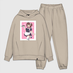 Мужской костюм оверсайз Nagomi Wahira арт, цвет: миндальный