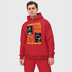 Мужской костюм оверсайз Nirvana SLTS, цвет: красный — фото 2