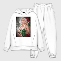 Мужской костюм оверсайз Новогодняя эльфийка