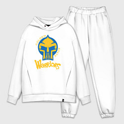 Мужской костюм оверсайз Golden State Warriors mask, цвет: белый