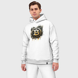 Мужской костюм оверсайз Bitcoin BTC, цвет: белый — фото 2