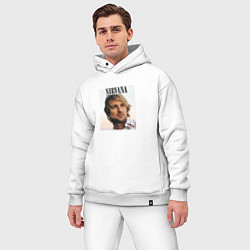 Мужской костюм оверсайз Nirvana Оуэн Уилсон пародия, цвет: белый — фото 2