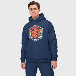 Мужской костюм оверсайз Basket Baller, цвет: тёмно-синий — фото 2