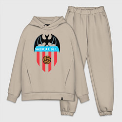 Мужской костюм оверсайз FC Valencia, цвет: миндальный