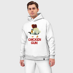 Мужской костюм оверсайз Chicken Gun chick, цвет: белый — фото 2