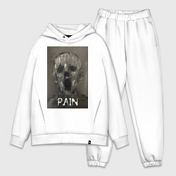 Мужской костюм оверсайз Painful, цвет: белый