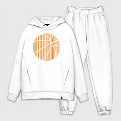 Мужской костюм оверсайз Basket ball, цвет: белый