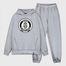 Мужской костюм оверсайз Juventus club, цвет: меланж
