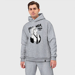 Мужской костюм оверсайз Power принт из аниме, цвет: меланж — фото 2