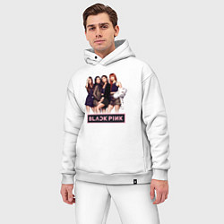 Мужской костюм оверсайз Rose Blackpink kpop, цвет: белый — фото 2