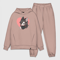 Мужской костюм оверсайз Wei Wuxian heart