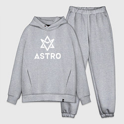 Мужской костюм оверсайз Astro logo, цвет: меланж