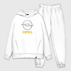 Мужской костюм оверсайз Opel sport auto, цвет: белый