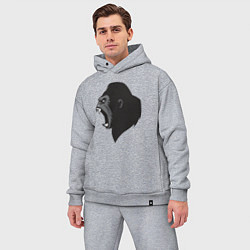 Мужской костюм оверсайз Кинг конг, цвет: меланж — фото 2