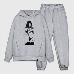 Мужской костюм оверсайз Милая Унохана - Блич, цвет: меланж