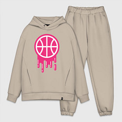 Мужской костюм оверсайз Pink basketball