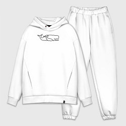 Мужской костюм оверсайз Два кита